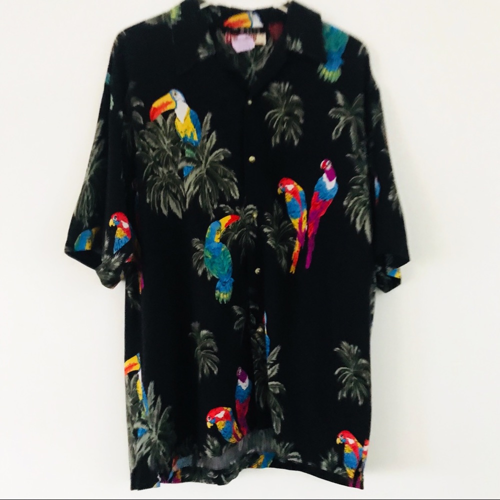 VINTAGE THUMPS UP Color Bird Vibrant colors. shirt Sz XL